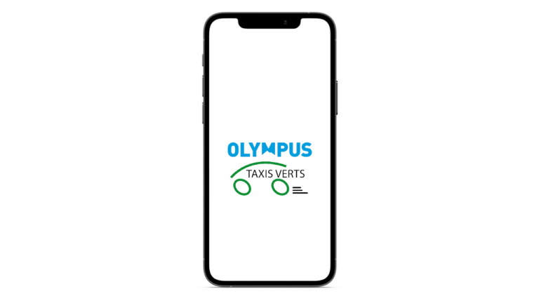 Taxis Verts in the app of Olympus Mobility