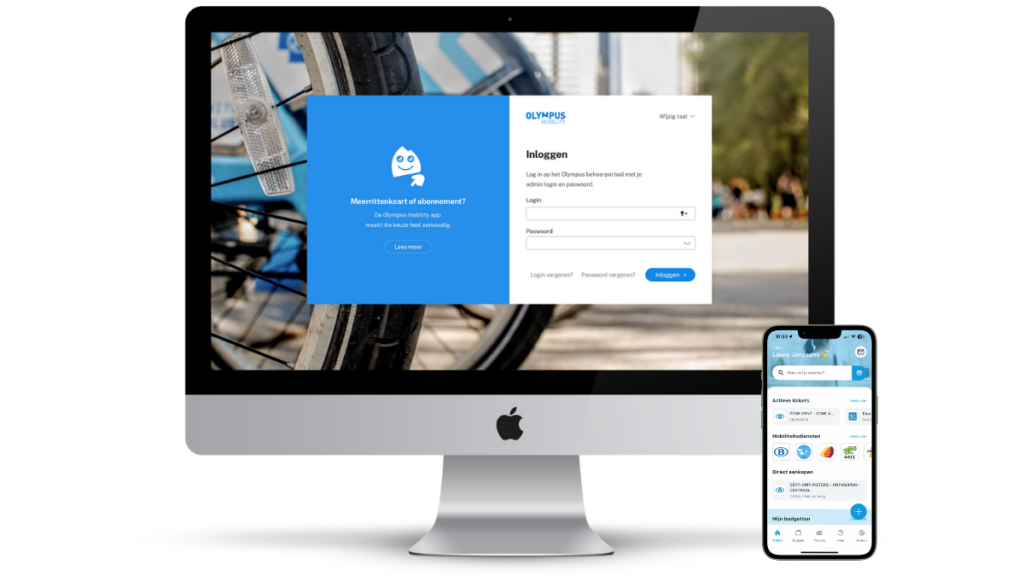 Het Olympus mobiliteitsplatform met beheerportaal en app